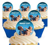 Cakeshop 12 x 4 cm Best in The World Photo Upload personalizzato commestibile decorazioni per torte - carta di wafer pretagliata di alta qualità