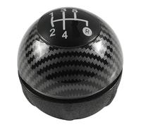 Cakievro Copertura cromata per pomello del cambio Fia-t 500 500C 2007 2008 2009 2010 2011 2012 2013 2014 2015 2016 2017 2018 (fibra di carbonio a 5 marce)
