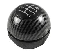 Cakievro Copertura cromata per pomello del cambio Fia-t 500 500C 2007 2008 2009 2010 2011 2012 2013 2014 2015 2016 2017 2018 (fibra di carbonio a 6 marce)