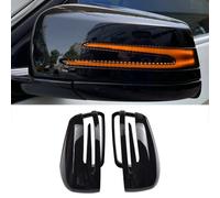 Cakievro Gusci Specchietti Retrovisori Neri - Coppia Clip-On Ricambio per Benz A-Class W176 B W246 C-Class W204 CLA W117 GLA X156 GLK X204 - Finitura Nero