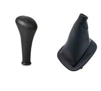 Cakievro Kit Pomello Leva Cambio 5 Marce + Cuffia Soffietto - Ricambio per Benz W201 W202 W123 W124 / Classe S W126 W140 / 190 W190 / G W463 - Sostituzione Testa Leva Cambio