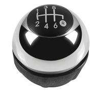 Cakievro Pomello del Cambio a 6 Marce compatibile con Fia-t 500 500C 2007 2008 2009 2010 2011 2012 2013 2014 2015 2016 2017 2018(cromata)