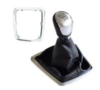 Cakievro Pomello del cambio a 6 marce, Pomello Leva Cambio 6 Marce kit di sostituzione Compatibile con Ford Focus 2009-2011 (argento 6S)