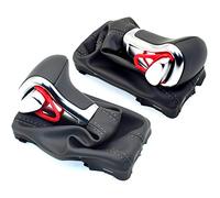 Cakievro Pomello del cambio automatico in pelle cromata per Au-di A6 A7 A3 A4 A5 A6 c6 Q7 Q5 2009 2010 2011 2012 2014 4G1 713 139 R (nero)