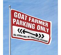 CakJuice Decorazioni per grotte di capre agricoltore solo parcheggio bandiera retrò bandiere decorative per la stanza per gli uomini (dimensioni: 152 x 244 cm)