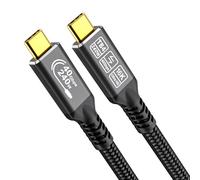 CAKOBLE 16K Cavo Thunderbolt 4 USB-C 2m | 40Gbps Trasferimento Dati Veloce, 240W PD3.1 Caricamento Rapido (5A) | 16K@30Hz/8K@60Hz/4K@144Hz Video Display | Cavo USB4 per MacBook/Galaxy 25/iPhone 16