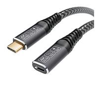 CAKOBLE Cavo di prolunga USB 3.2 Gen2 0,5 m, 20 Gbps 100 W/5 A, cavo di prolunga maschio e femmina, compatibile con USB C 3.2/3.1/3.0, 4 K@60 Hz per Hub/Dell XPS/Caricabatterie