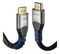 CAKOBLE Cavo HDMI 2.2 1.5 mt,16K 12K 8K 4K | 96Gbps Ultra High Speed Cavo HDMI | 16K@60Hz 8K@240Hz | eARC HDR10+ Dolby Vision/Atmos | HDCP 2.3 |Per PS5, Xbox Series X/S, Soundbar, PC, cavo hdmi 2.1