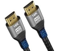 CAKOBLE Cavo HDMI 2.2 2 metri,16K 96Gbps Ultra High Speed,Per cavo hdmi 2.116K@60Hz, 8K@240Hz, 4K@480Hz, eARC, HDR10+, Dolby Atmos/Vision, HDCP 2.3,Per PS5, Xbox, Soundbar, Fire TV, Laptop, HDTV