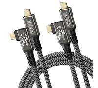 CAKOBLE cavo usb type-c 1 metro,[2Pezzi 1M] 240W USB C 3.2 20 Gbps Cavo Tipo C Ricarica Rapida,5K@60Hz USB C Video Compatibilità Cavo Thunderbolt 4 Laptop, smartphone,Monitor,cavo usb c usb c 1 metro
