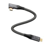 CAKOBLE Cavo USB Type-C 90 gradi 0.5M, 20Gbps Cavo USB C a USB C 3.2 Gen2 4K@60Hz Trasmissione video, 100W/5A Cavo Tipo C Ricarica Rapida Per MacBook Pro, Xiaomi, Samsung