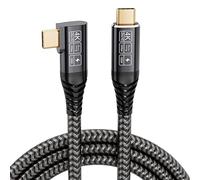 CAKOBLE USB C 90 Gradi da Cavo USB C a USB C 1M, 20Gbps USB 3.2 Gen2 Cavo USB Type-C,4K@60Hz Trasmissione Video, 100W/5A Cavo USB Type-C Ricarica Rapida Per MacBook Pro, Xiaomi, Samsung