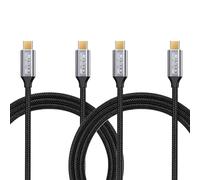 CAKOBLE USB Type-C Cable 2M [2-Pack], 100W USB-C 3.1 Gen2 10Gbps With 4K@60Hz Monitor Support, Compatible With Thunderbolt 4, iPhone 15, MacBook, S24