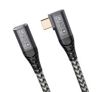 CAKOBLEprolunga usb c 1m,usb c 3.2 gen 2,20Gbps 100W/5A prolunga usb c maschio femmina Supporta 4K@60Hz HDR Cavo USB Type-C Compatibile Caricatore USB C Hub/MacBook cavo usb c 90 gradi