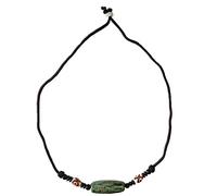 Cakunmik Genuine Tibetan Dzi Bead Vecchia Agata Double Protect Eyes Totem Amulet Pendant