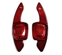 CAKYSE Compatibile con per Golf 8 MK8 per CC 2020 2021 2022 2023 Auto Volante in Fibra di Carbonio Paddle Shifters Estensione Modifiche Interne Paddle del Volante Auto(Glass Fiber Red)