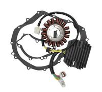 CAKYSE Compatibile con Suzuki per GSXR600 per GSXR750 2006-2017 Bobina Statore E Regolatore Raddrizzatore E Guarnizione 31401-01H00 31401-01H10 31401-01H20 Bobina Statore Magnetico