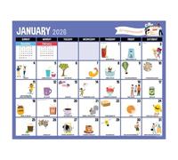 Cal 2026- Every Day's a Holiday Large Desk Pad Monthly Blotter
