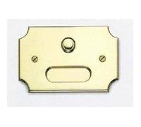 CAL CAMPANELLO E TARGA PORTA NOME IN OTTONE LUCIDO P611