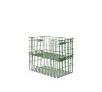 Cala Cesto Impilabile Aperto H13 cm Set da 2 Verdant Green