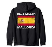 Cala Millor - Bandiera della Spagna di Maiorca Felpa con Cappuccio