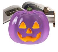 Calabaza De Halloween - Calabazas Luminosas | Halloween Calabaza | Resina Adorno Decoracións Figuras Decoración Interior Mesa Escritorio Jardín Temporada Creación Ambiente Festivo