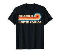 CALABRESE Retro 70s 80s Sunset Stripe Maglietta