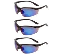 Calabria 91348 Bifocale Lettura Sicurezza Occhiali + 1.00 IN Nero/Blu Specchio 3