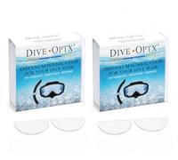 Calabria Hydrotac Dive OPTX 20/20 Lenti bifocali adesive + 2,25 per maschera subacquea (confezione da 2)