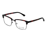 Calabria Viv Design Blu Luce Blocco Occhiali Vivid-257 IN Demi Rosso 52mm