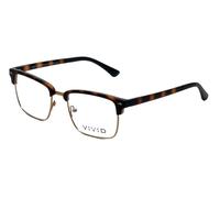 Calabria Viv Design Lettura Occhiali Vivid-257 52mm Tartaruga Havana Marrone Oro