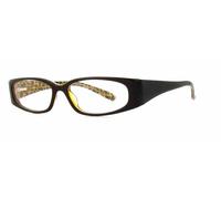 Calabria Vivace 737 Design Blu Luce Blocco Occhiali Nero Leopardo Donna Ovale