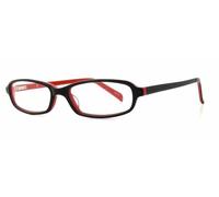 Calabria Vivace 743 Design Blu Luce Blocco Occhiali IN Nero Rosso Donna 51mm