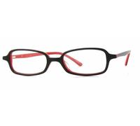 Calabria Vivace 751 Design Blu Luce Blocco Occhiali IN Nero Rosso Donna 46mm