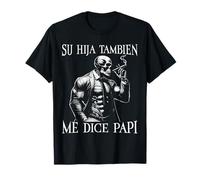 Calacas Chidas Gym Funny Sarcasm Slang Mexican Skull Sayings Maglietta