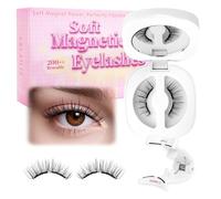 CALAILIS Ciglia magnetiche con applicatore, morbide, aspetto naturale, riutilizzabili, senza colla o eyeliner, facili da indossare e rimuovere (RC04, 1 confezione)