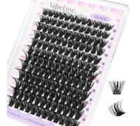 CALAILIS Extension per ciglia, 144 pezzi, arricciatura D, fai da te, ciglia singole, Mega Volume e riutilizzabili Wispy Cluster Lashes Super Thin Band e morbide comfotable per tutto il giorno (M02)
