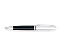 Calais Chrome/Black Ballpoint Pen - NUOVO