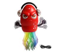 Calamar Dansant - Calamar Evitant Les Obstacles Strisciante - Giocattolo musicale Octopus ricaricabile con luce per ragazzi compleanno Natale gioco percorso strisciante danza