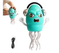 Calamari danzanti | Sensore di ostacoli Wiggelnder Calamari - Giocattolo ricaricabile con luce per bambini compleanno Natale giocattolo gattonare culla addominale