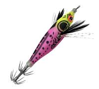 Calamari Jig Corpo Realistico con Ventre Arrotondato Luminescente con Amo | Jig a Forma di Adatte A Spigole, Polpi, Laghi, Fiumi, Torrenti, Bacini, Zone Costiere E Lungo Le Rive