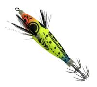 Calamari Jig Corpo Realistico con Ventre Arrotondato Luminescente con Amo | Jig a Forma di Adatte A Spigole, Polpi, Laghi, Fiumi, Torrenti, Bacini, Zone Costiere E Lungo Le Rive