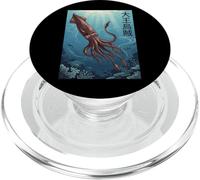 Calamaro Gigante Arte Giapponese Acque Profonde Oceano PopSockets PopGrip per MagSafe