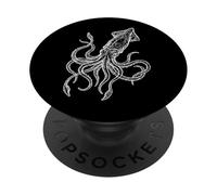 Calamaro Gigante Disegno Al Tratto PopSockets PopGrip Adesivo