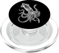 Calamaro Gigante Disegno Al Tratto PopSockets PopGrip per MagSafe