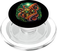 Calamaro gigante esplorazione mare profondo illustrazione grafica PopSockets PopGrip per MagSafe