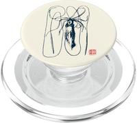 Calamaro Gigante - Stile giapponese con timbro Kanji PopSockets PopGrip per MagSafe