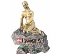 Calamita 3D da frigorifero a forma di sirena, souvenir turistico di Copenaghen, Danimarca, decorazione per frigorifero