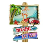 Calamita 3D per frigorifero, souvenir turistico di Miami Beach USA