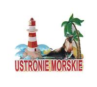 Calamita da frigo 3D Ustronie Morskie Polonia, Idea Regalo, Decorazione per la casa e la Cucina, Magnete per Frigorifero della Polonia di Ustronie Morskie